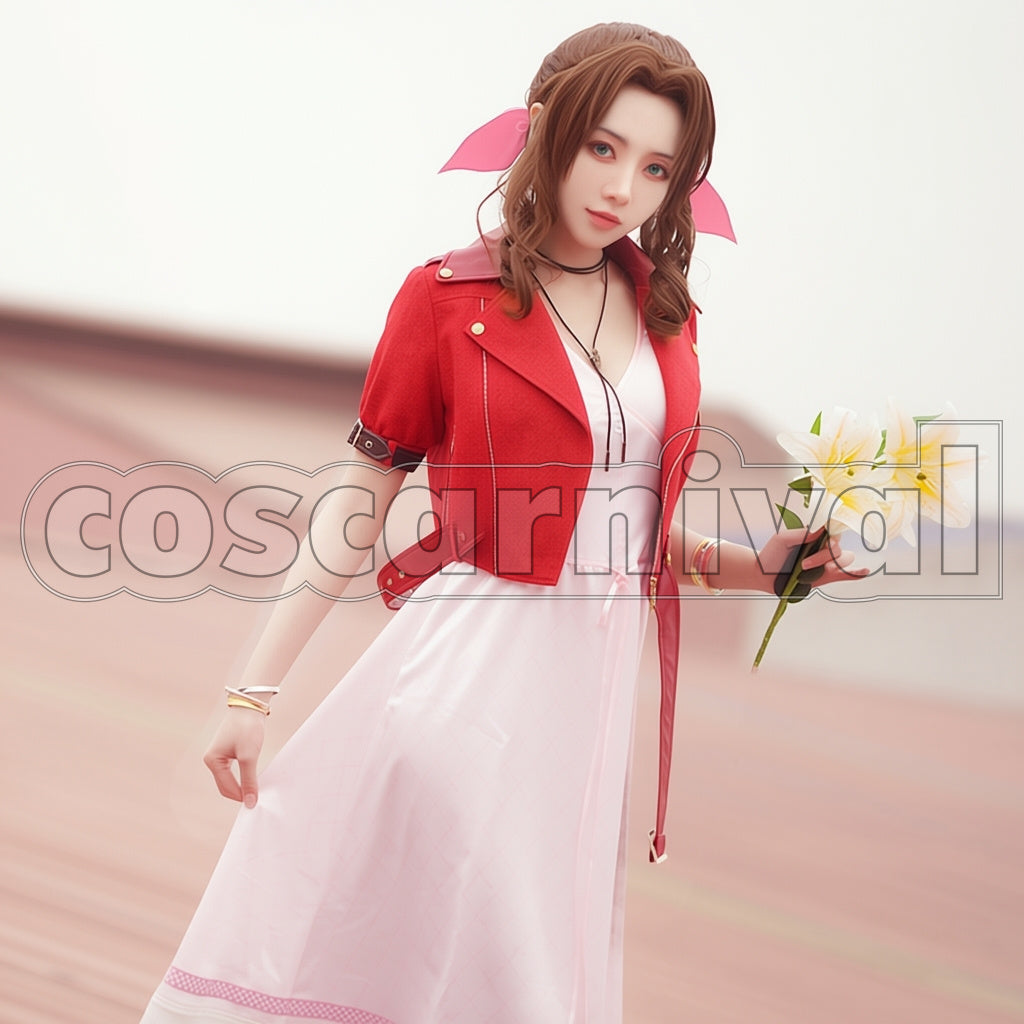 FINAL FANTASY VII REMAKE Aerith Gainsborough Cosplay Costume