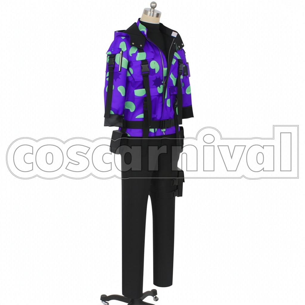 Disney Twisted-Wonderland Outfit Rook Hunt Beans Camo Cosplay Costume