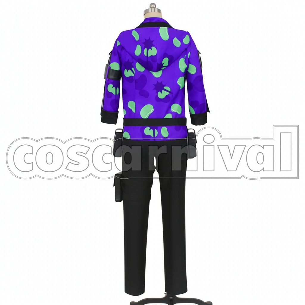 Disney Twisted-Wonderland Outfit Rook Hunt Beans Camo Cosplay Costume