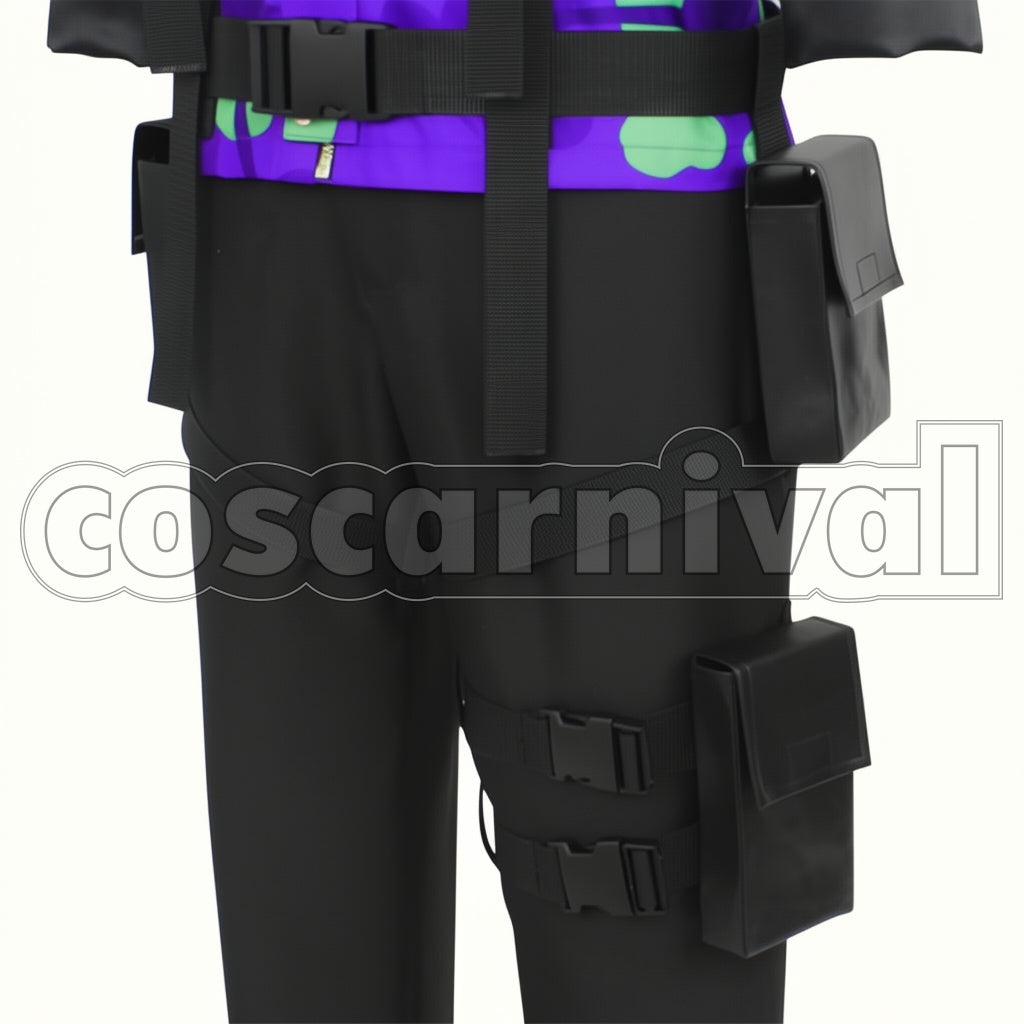 Disney Twisted-Wonderland Outfit Rook Hunt Beans Camo Cosplay Costume