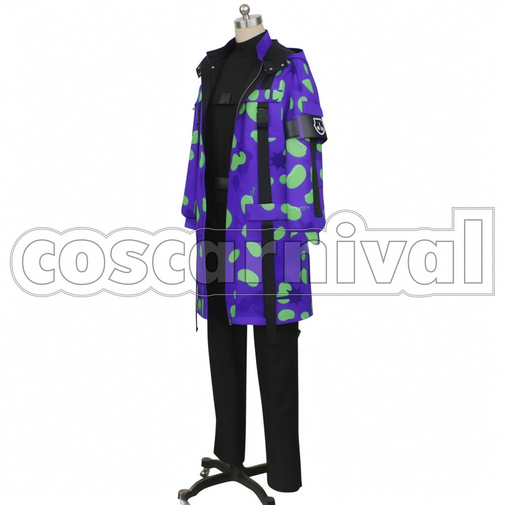 Disney Twisted-Wonderland Outfit Jamil Viper Beans Camo Cosplay Costume