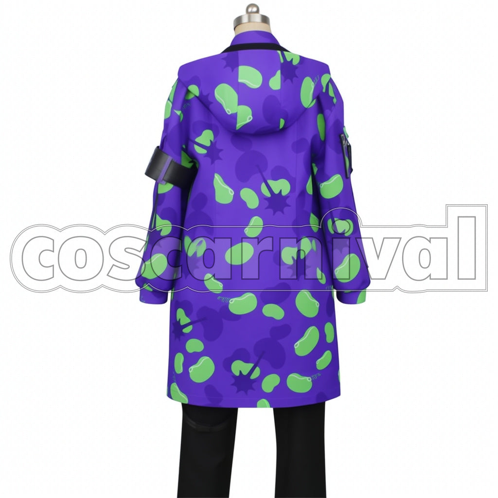 Disney Twisted-Wonderland Outfit Jamil Viper Beans Camo Cosplay Costume