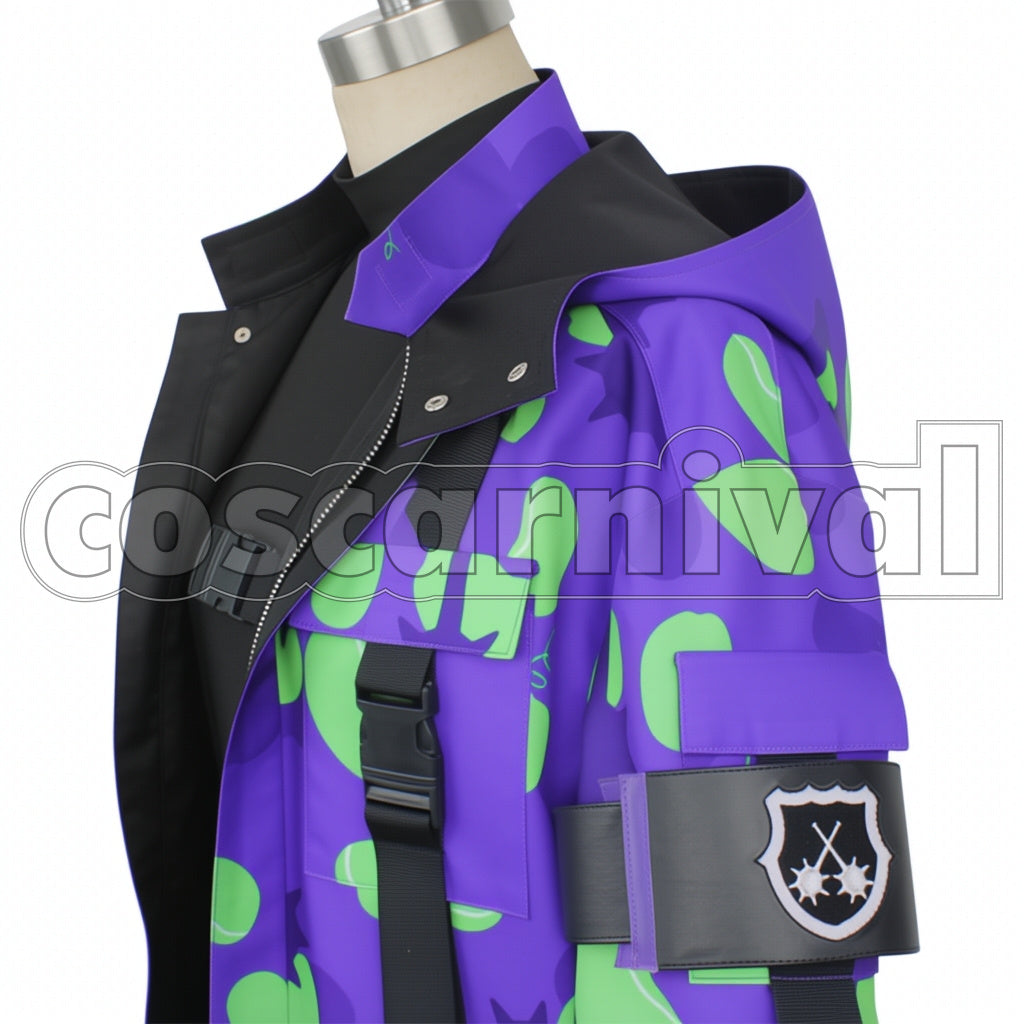 Disney Twisted-Wonderland Outfit Jamil Viper Beans Camo Cosplay Costume
