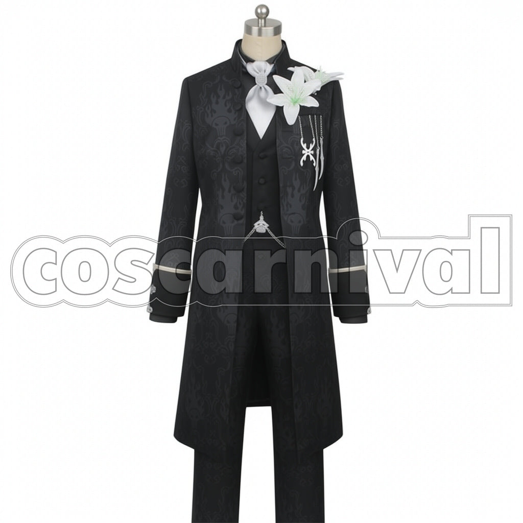 Disney Twisted-Wonderland Outfit Idia Shroud Role-play Groom Cosplay Costume