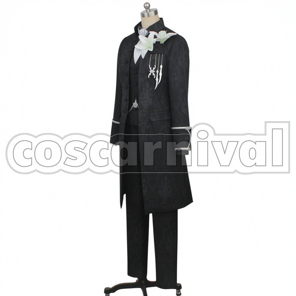 Disney Twisted-Wonderland Outfit Idia Shroud Role-play Groom Cosplay Costume