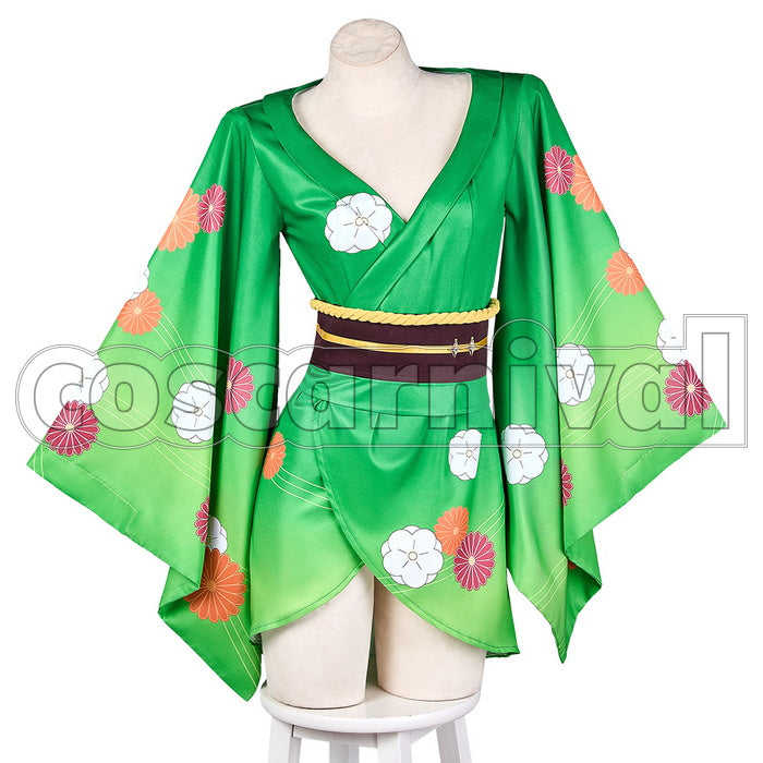 Gushing over Magical Girls AragaKiwi Araga Yukata Cosplay Costume