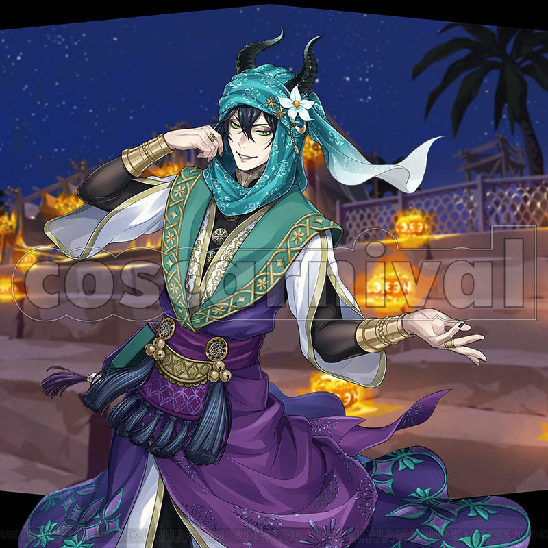 Disney Twisted-Wonderland Outfit Malleus Draconia Silk Adorned Cosplay Costume
