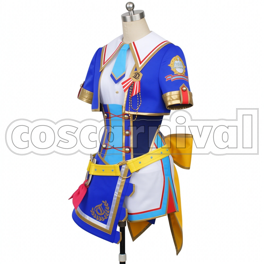 Umamusume: Pretty Derby Tokai Teio 3rd Live Outfit Glorious Azure Cosplay Outfit