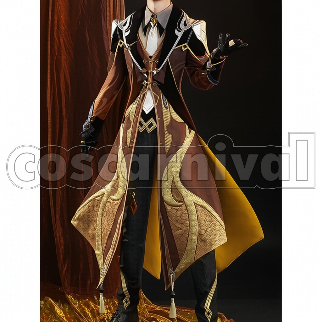 Genshin Impact Zhongli Cosplay Costume
