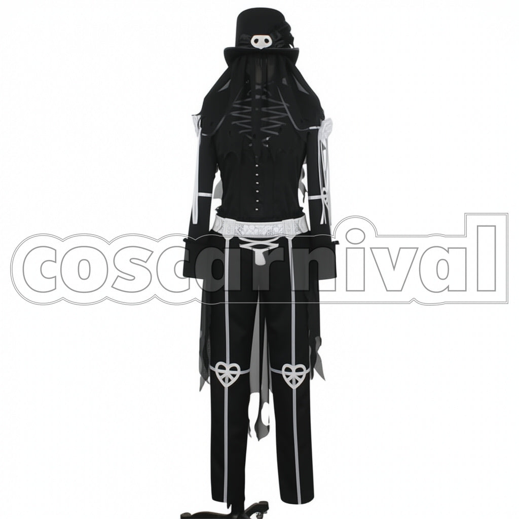 Disney Twisted-Wonderland Heartslabyul Dorm Deuce Spade Scary Dress Cosplay Costume