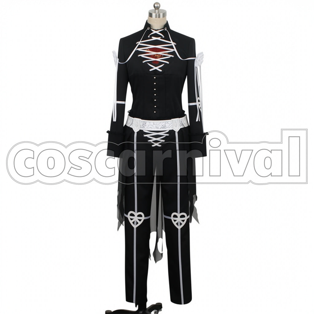 Disney Twisted-Wonderland Heartslabyul Dorm Deuce Spade Scary Dress Cosplay Costume