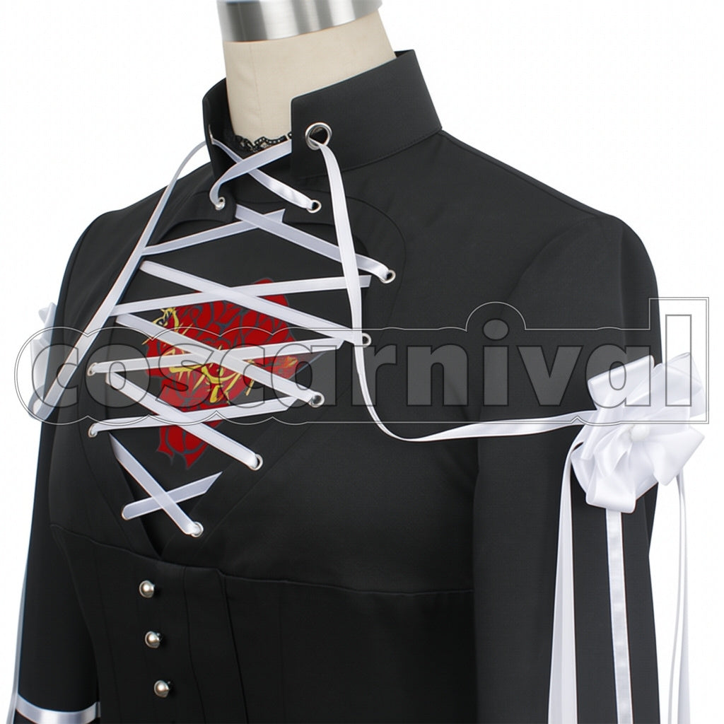 Disney Twisted-Wonderland Heartslabyul Dorm Deuce Spade Scary Dress Cosplay Costume