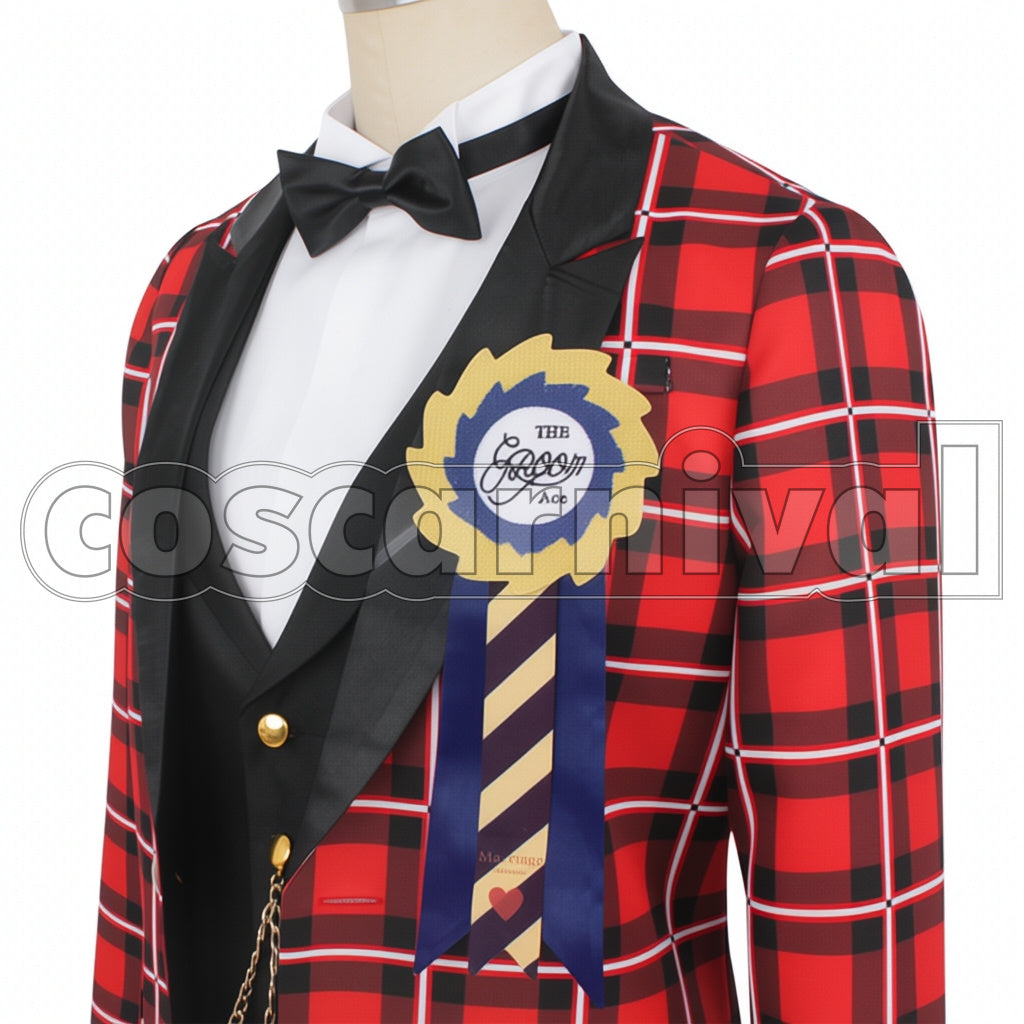 Disney Twisted-Wonderland Role-play Groom Ace Trappola Cosplay Costume
