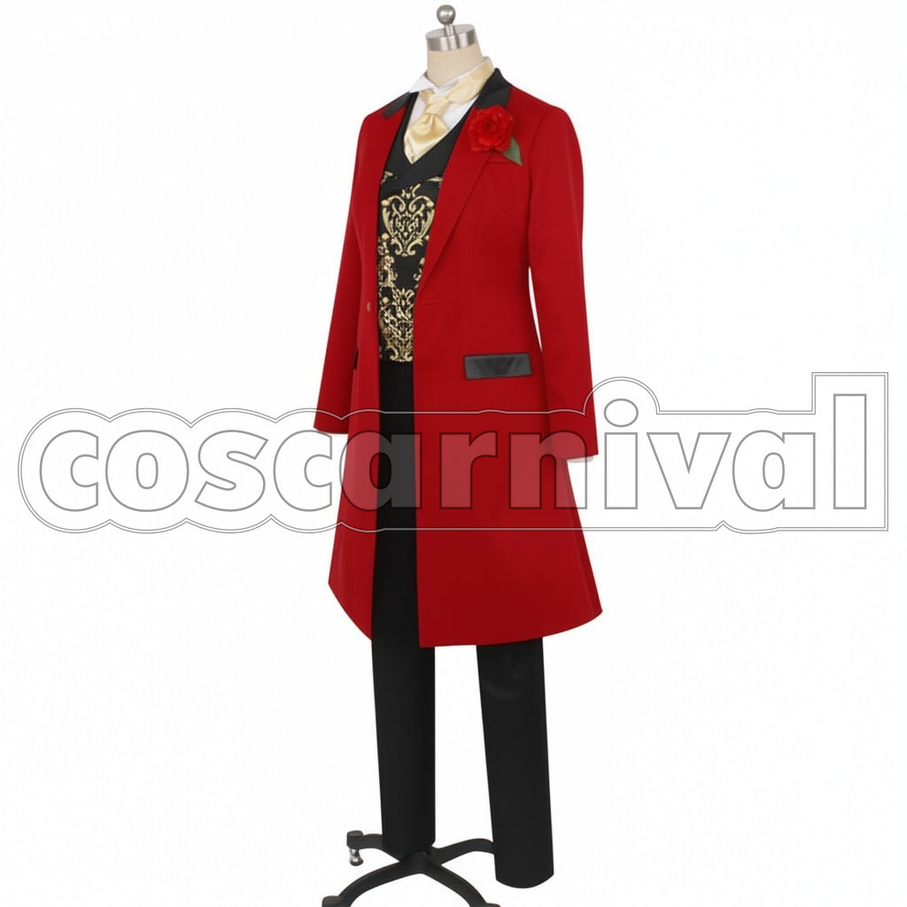 Disney Twisted-Wonderland Role-play Groom Riddle Rosehearts Cosplay Costume