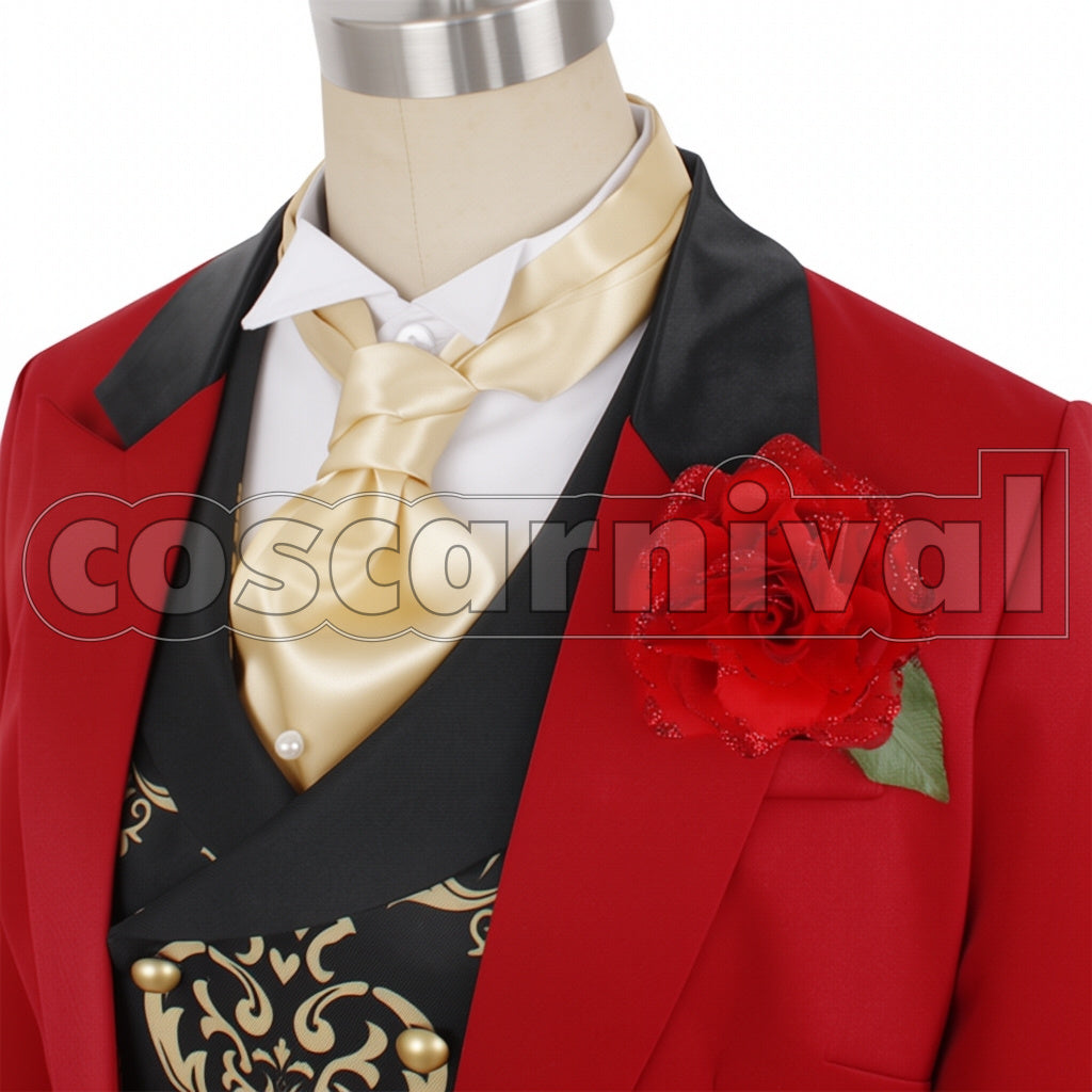 Disney Twisted-Wonderland Role-play Groom Riddle Rosehearts Cosplay Costume