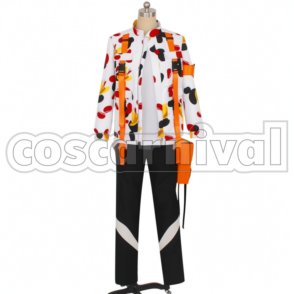 Disney Twisted-Wonderland Beans Camo Cater Diamond Cosplay Costume