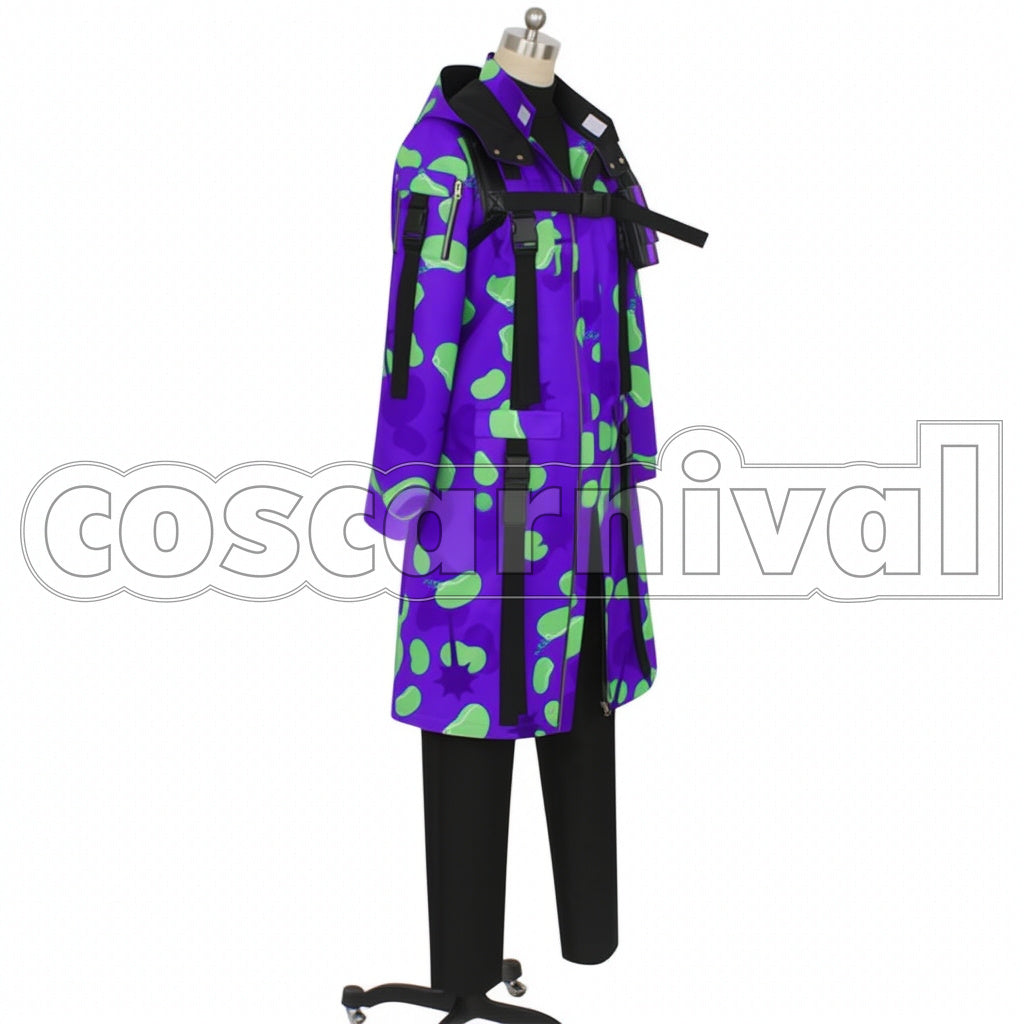 Disney Twisted-Wonderland Beans Camo Azul Ashengrotto Cosplay Costume