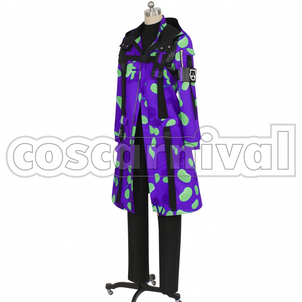 Disney Twisted-Wonderland Beans Camo Azul Ashengrotto Cosplay Costume