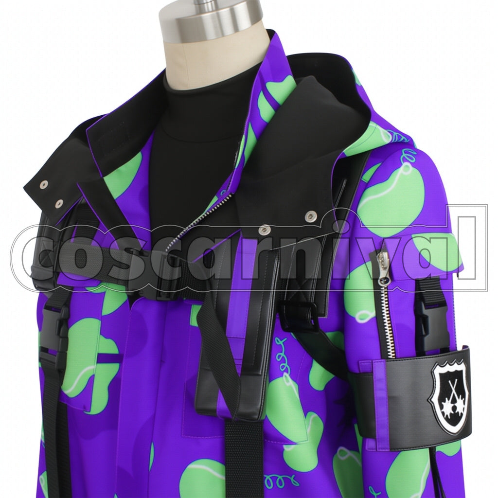 Disney Twisted-Wonderland Beans Camo Azul Ashengrotto Cosplay Costume