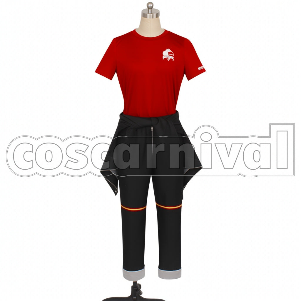 Disney Twisted-Wonderland PE Uniform Heartslabyul Dorm Ace Trappola Cosplay Costume