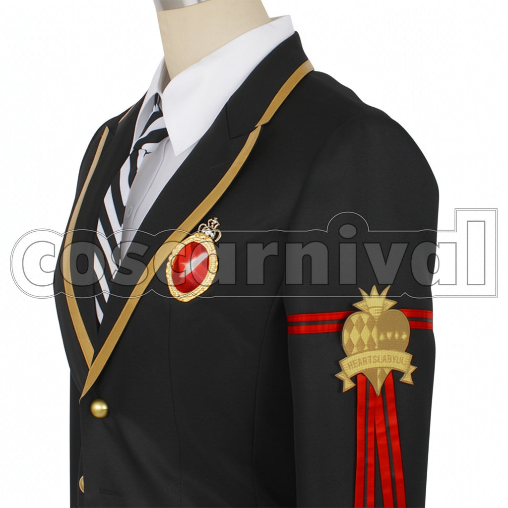 Disney Twisted-Wonderland Social Media Image Heartslabyul Dorm Deuce Spade Cosplay Costume