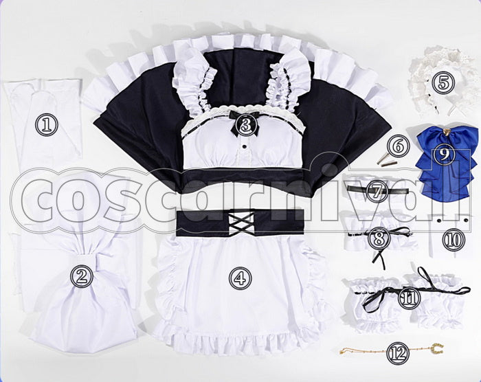 Umamusume: Pretty Derby Tokai Teio Cosplay Outfit Maid Outfit Version 4