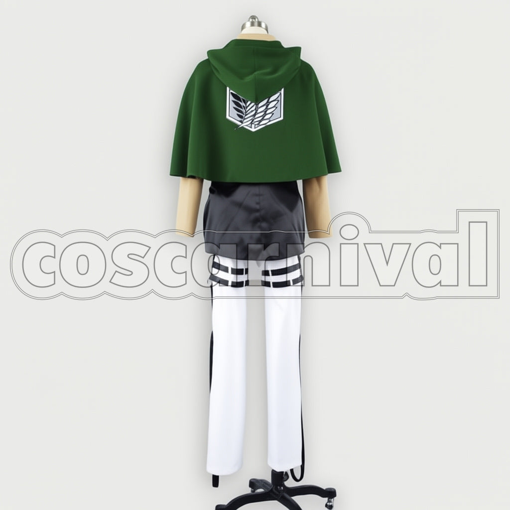 Attack on Titan Women’s Size XS Survey Corps Captain Levi Version 3 Cosplay Costume