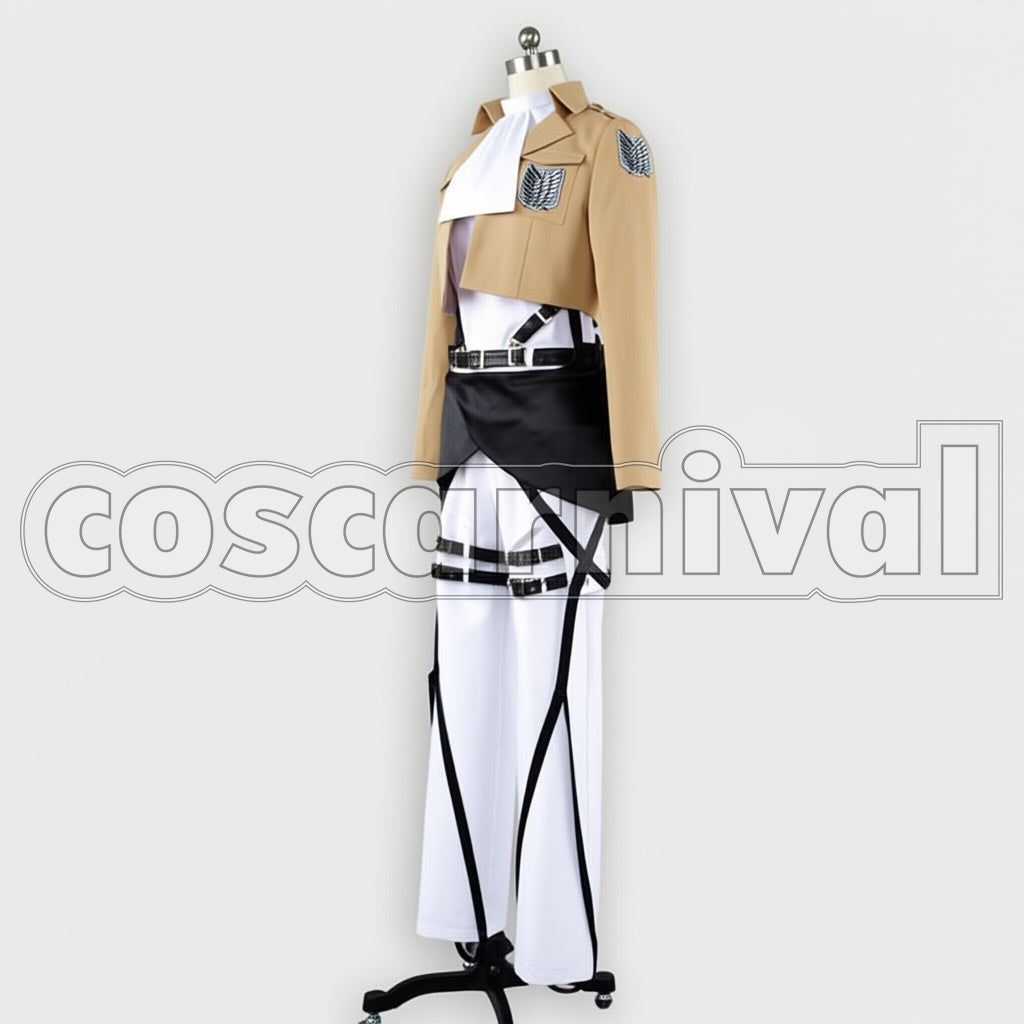 Attack on Titan Women’s Size XS Survey Corps Captain Levi Version 3 Cosplay Costume