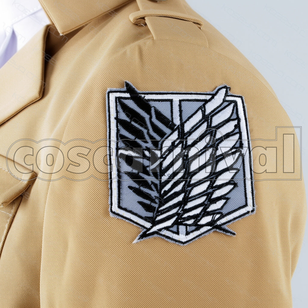 Attack on Titan Women’s Size XS Survey Corps Captain Levi Version 3 Cosplay Costume