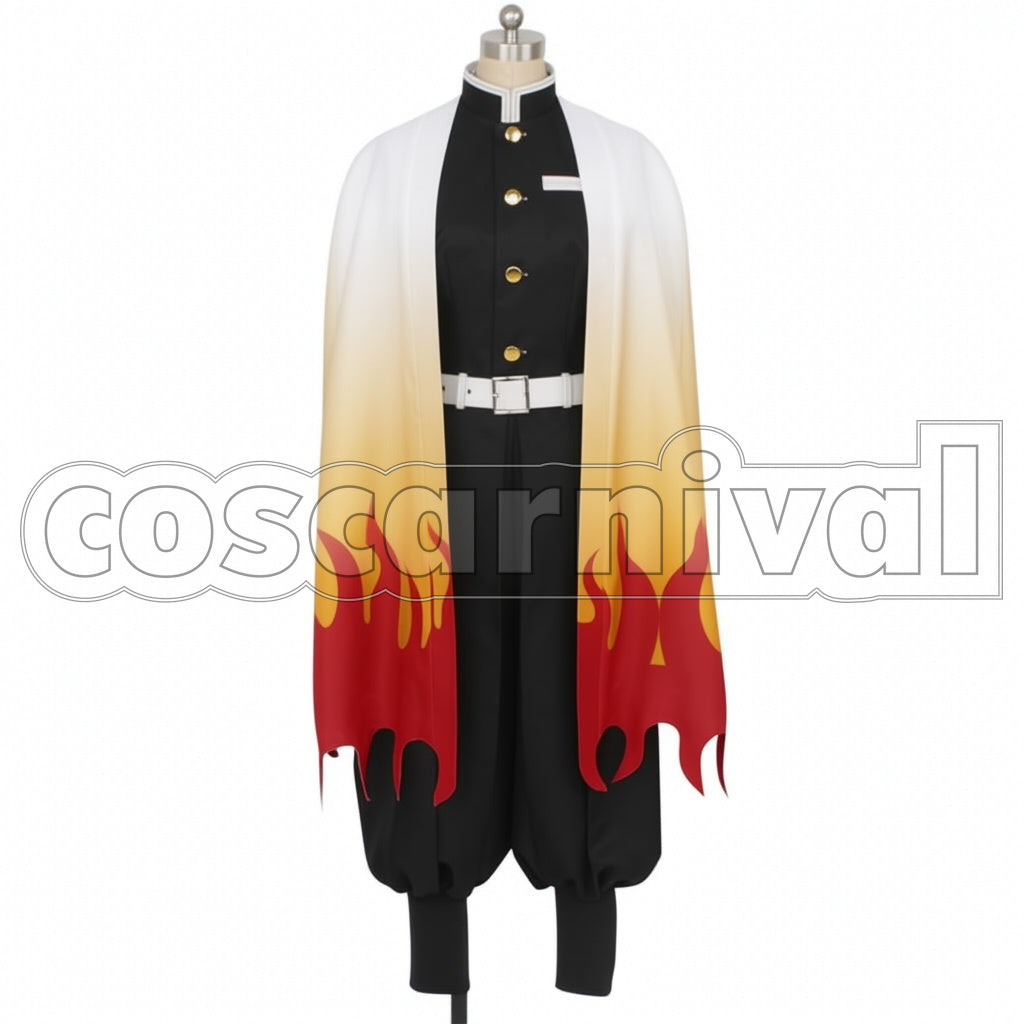 Demon Slayer: Kimetsu no Yaiba Flame Hashira Kyojuro Rengoku Cosplay Costume