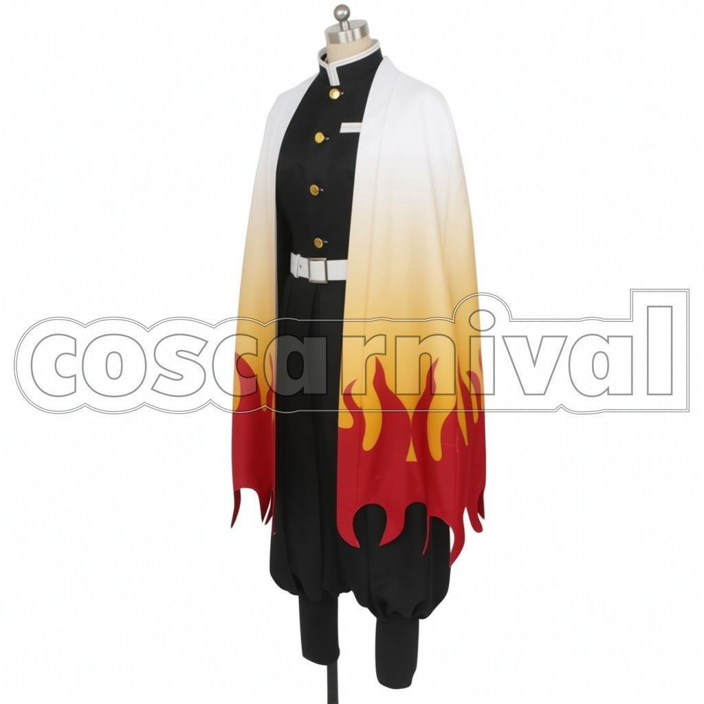 Demon Slayer: Kimetsu no Yaiba Flame Hashira Kyojuro Rengoku Cosplay Costume