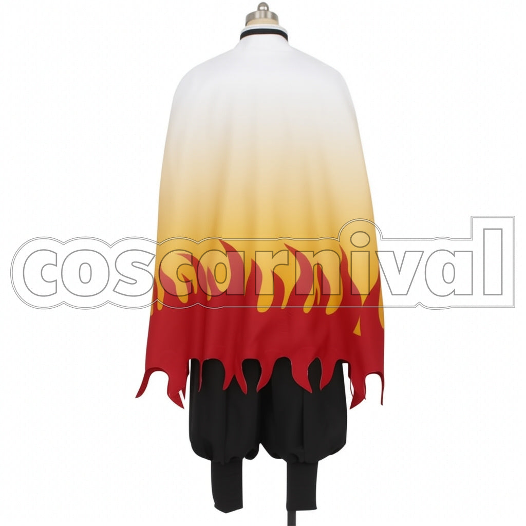 Demon Slayer: Kimetsu no Yaiba Flame Hashira Kyojuro Rengoku Cosplay Costume