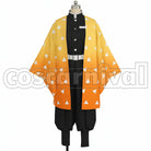 Demon Slayer: Kimetsu no Yaiba Manga Version Zenitsu Agatsuma Cosplay Costume