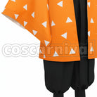 Demon Slayer: Kimetsu no Yaiba Manga Version Zenitsu Agatsuma Cosplay Costume