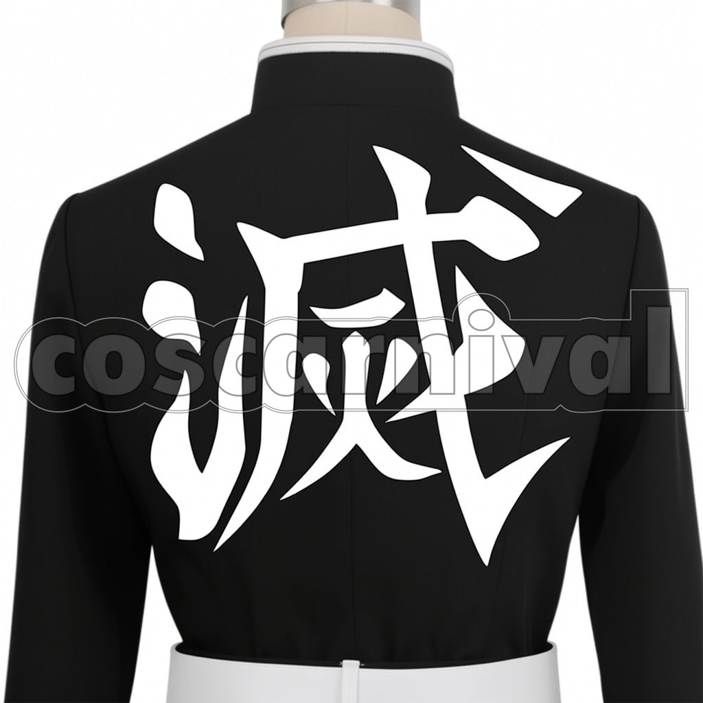 Demon Slayer: Kimetsu no Yaiba Manga Version Zenitsu Agatsuma Cosplay Costume