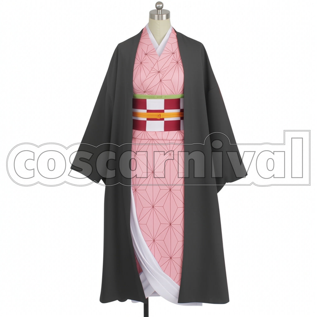 Demon Slayer: Kimetsu no Yaiba Manga Version Nezuko Kamado Cosplay Costume