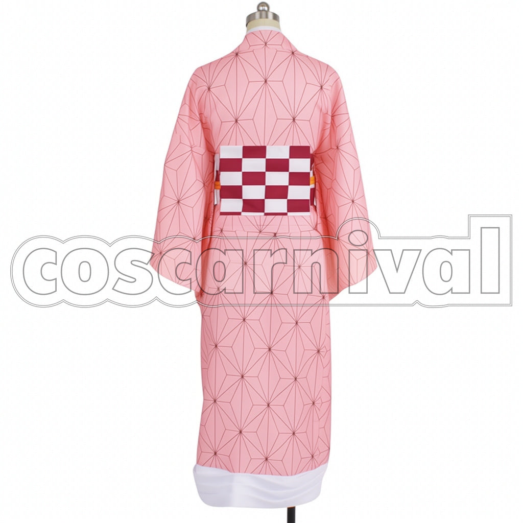 Demon Slayer: Kimetsu no Yaiba Manga Version Nezuko Kamado Cosplay Costume