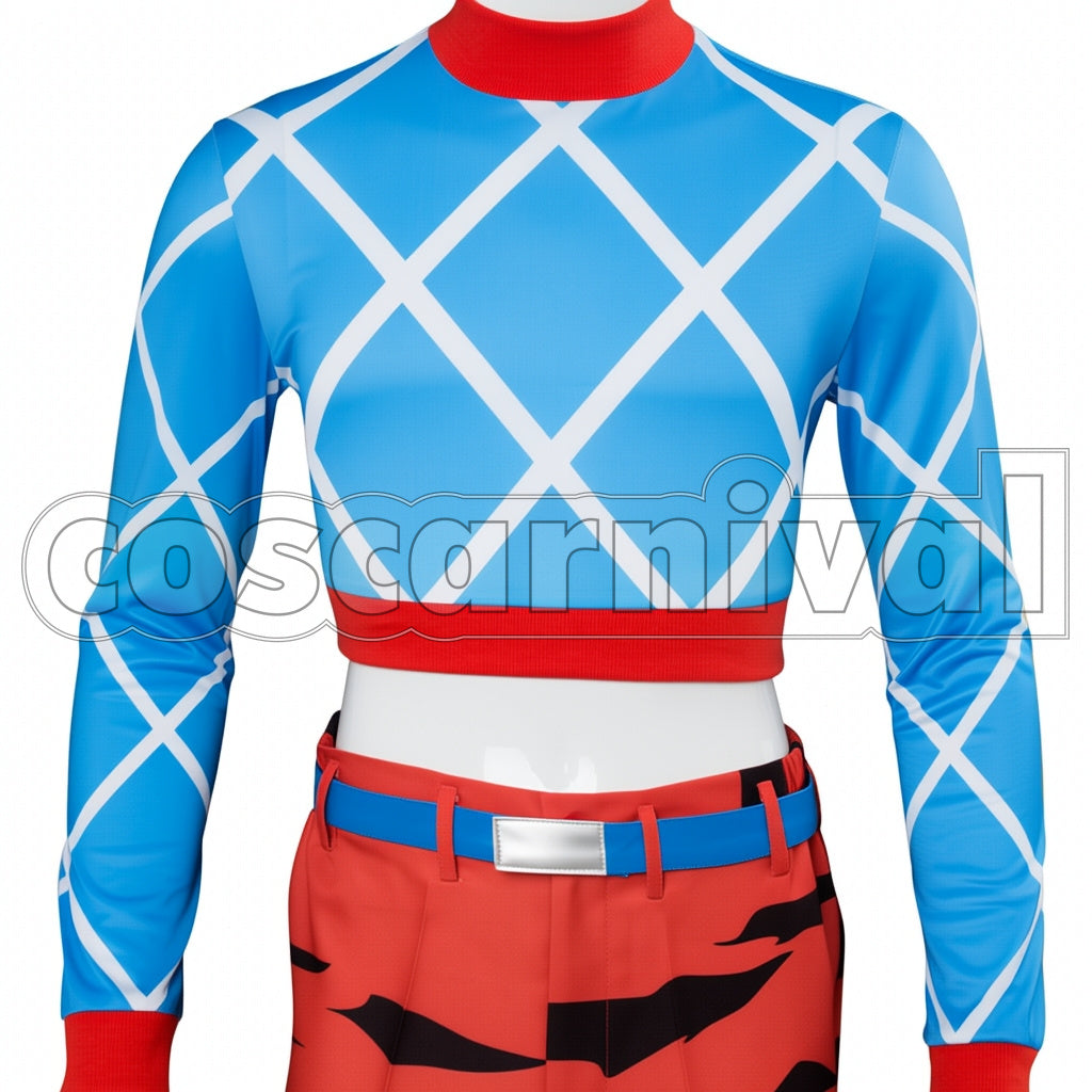 JoJo's Bizarre Adventure Part 5 Golden Wind Guido Mista Giorno Giovanna Cosplay Costume