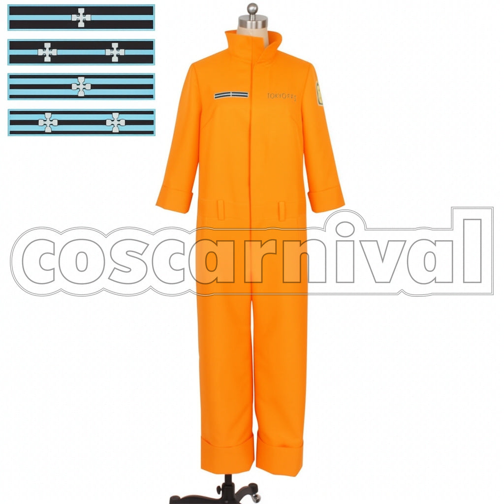 Fire Force Shinra Kusakabe / Akitaru Obi / Takehisa Hinawa / Maki Oze Cosplay Costume
