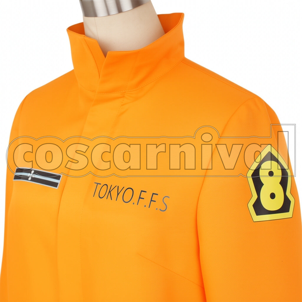 Fire Force Shinra Kusakabe / Akitaru Obi / Takehisa Hinawa / Maki Oze Cosplay Costume