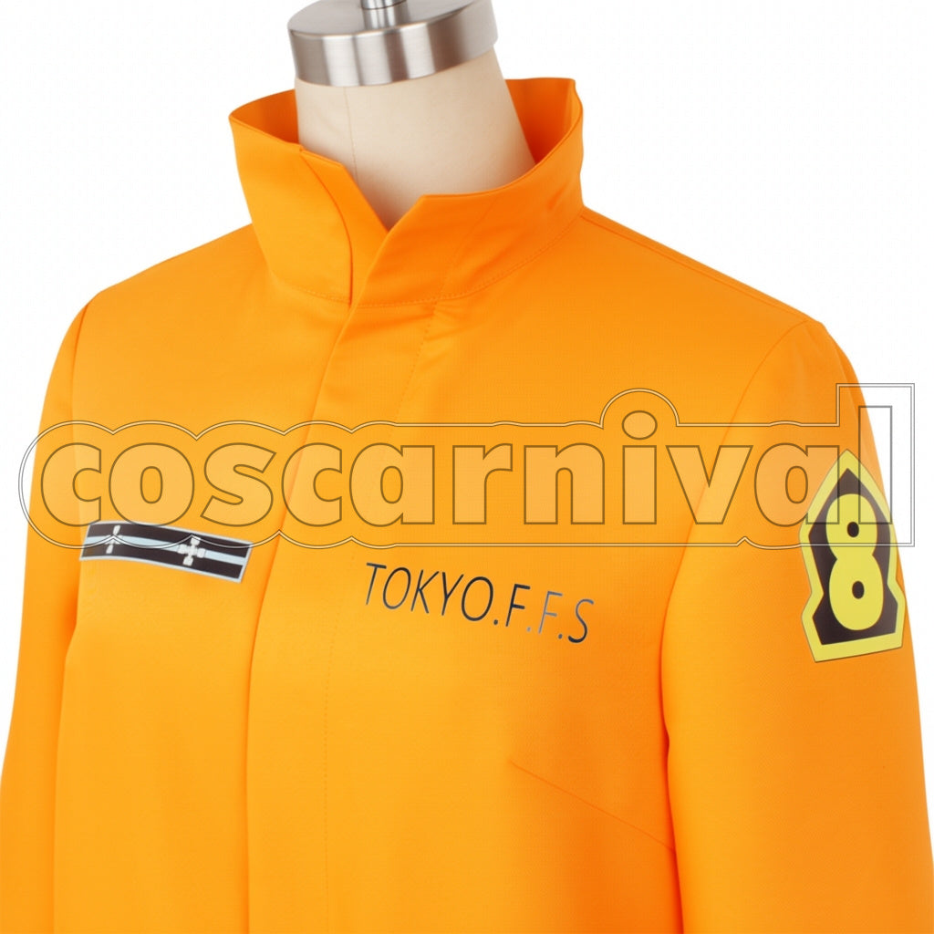 Fire Force Shinra Kusakabe / Akitaru Obi / Takehisa Hinawa / Maki Oze Cosplay Costume