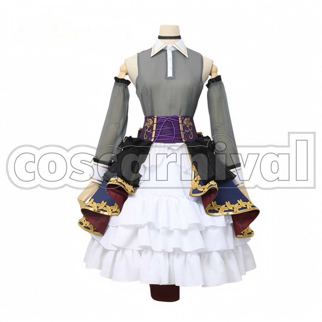 BanG Dream! 7th-LIVE Roselia Rinko Shirokane Cosplay Costume