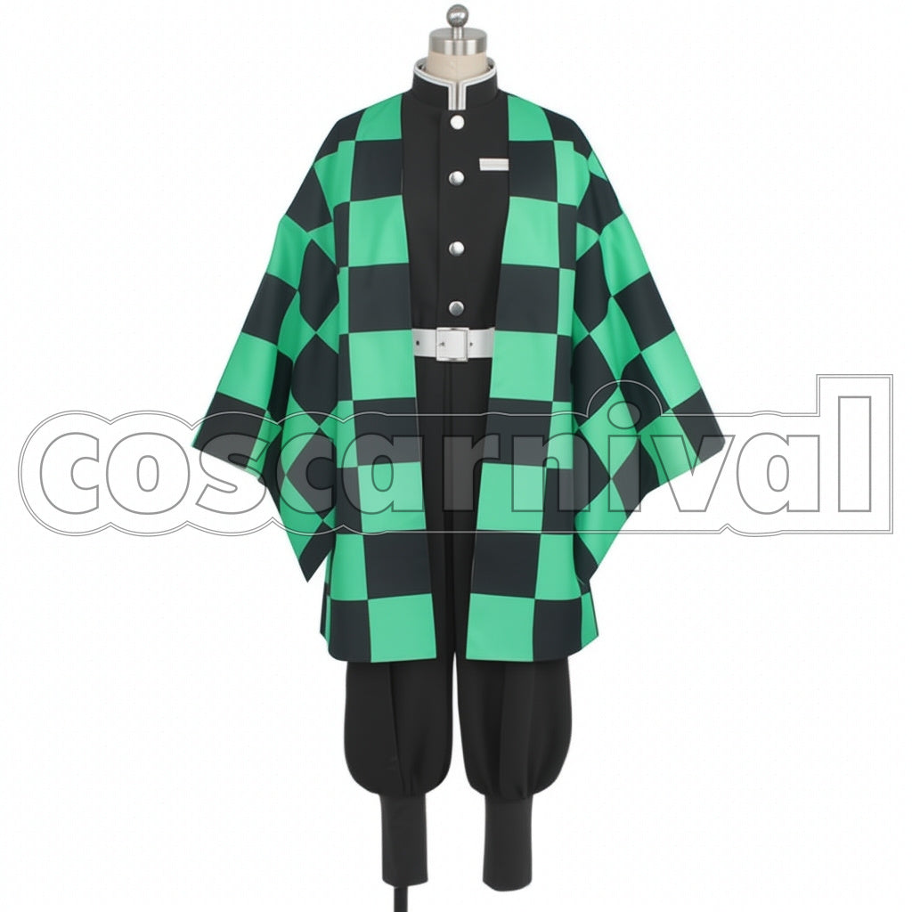 Demon Slayer: Kimetsu no Yaiba Manga Version Tanjiro Kamado Cosplay Costume