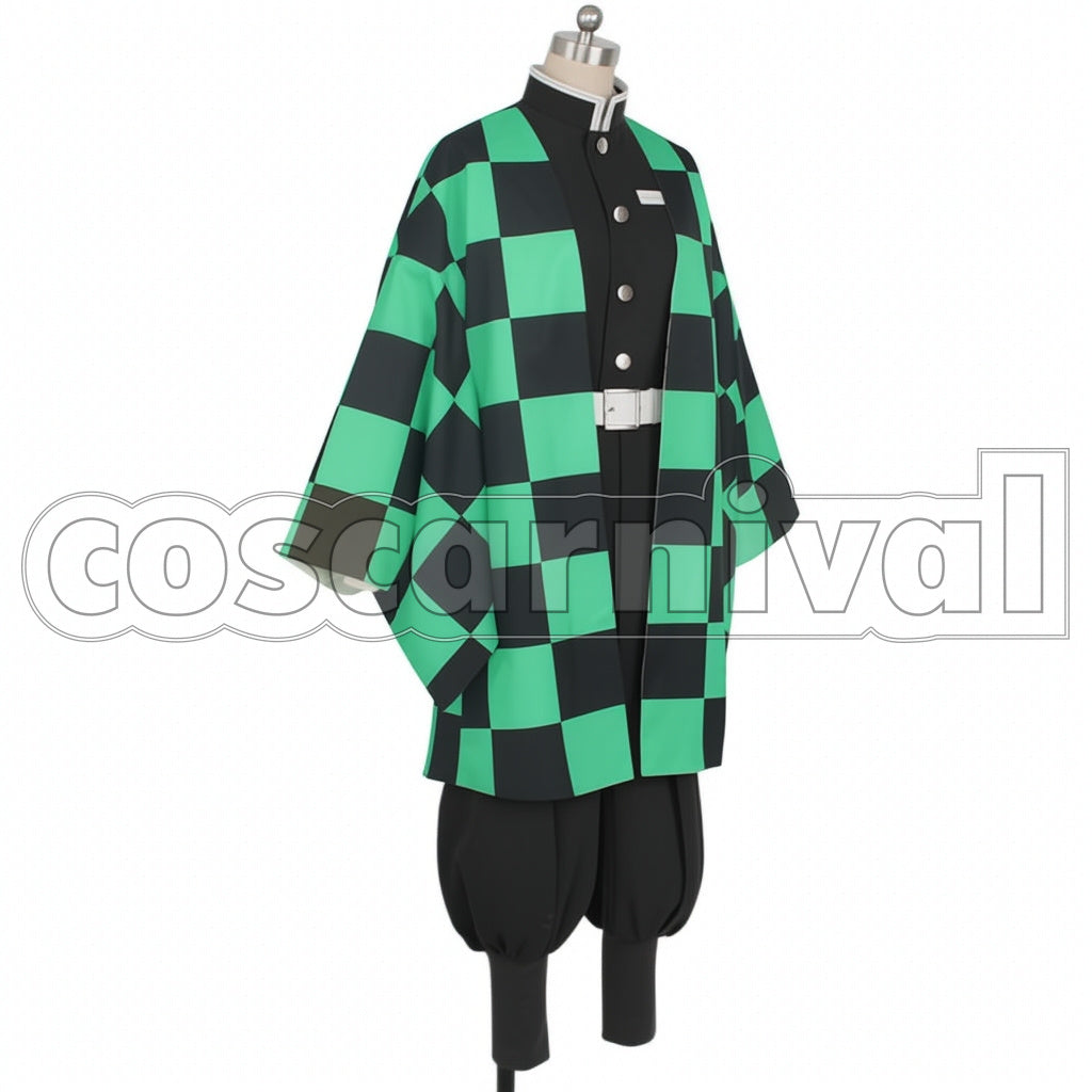 Demon Slayer: Kimetsu no Yaiba Manga Version Tanjiro Kamado Cosplay Costume