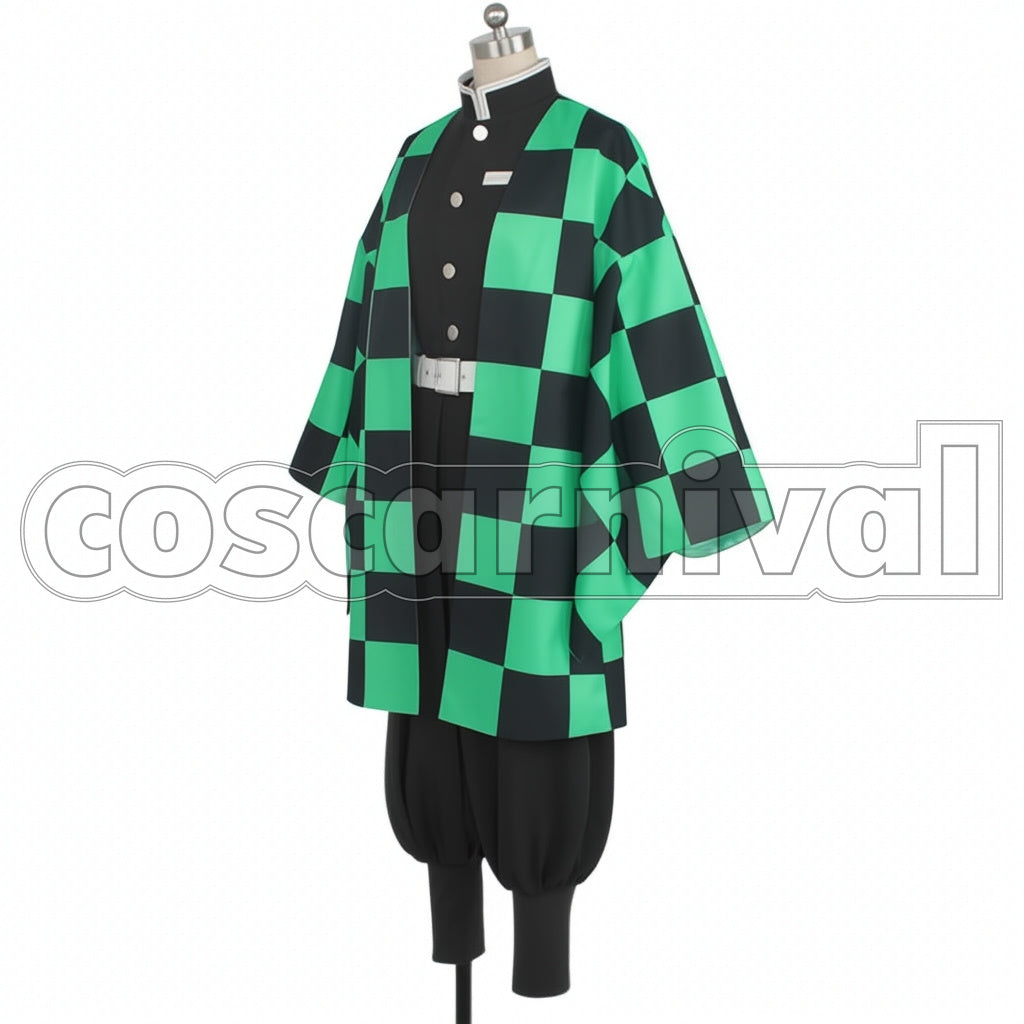 Demon Slayer: Kimetsu no Yaiba Manga Version Tanjiro Kamado Cosplay Costume