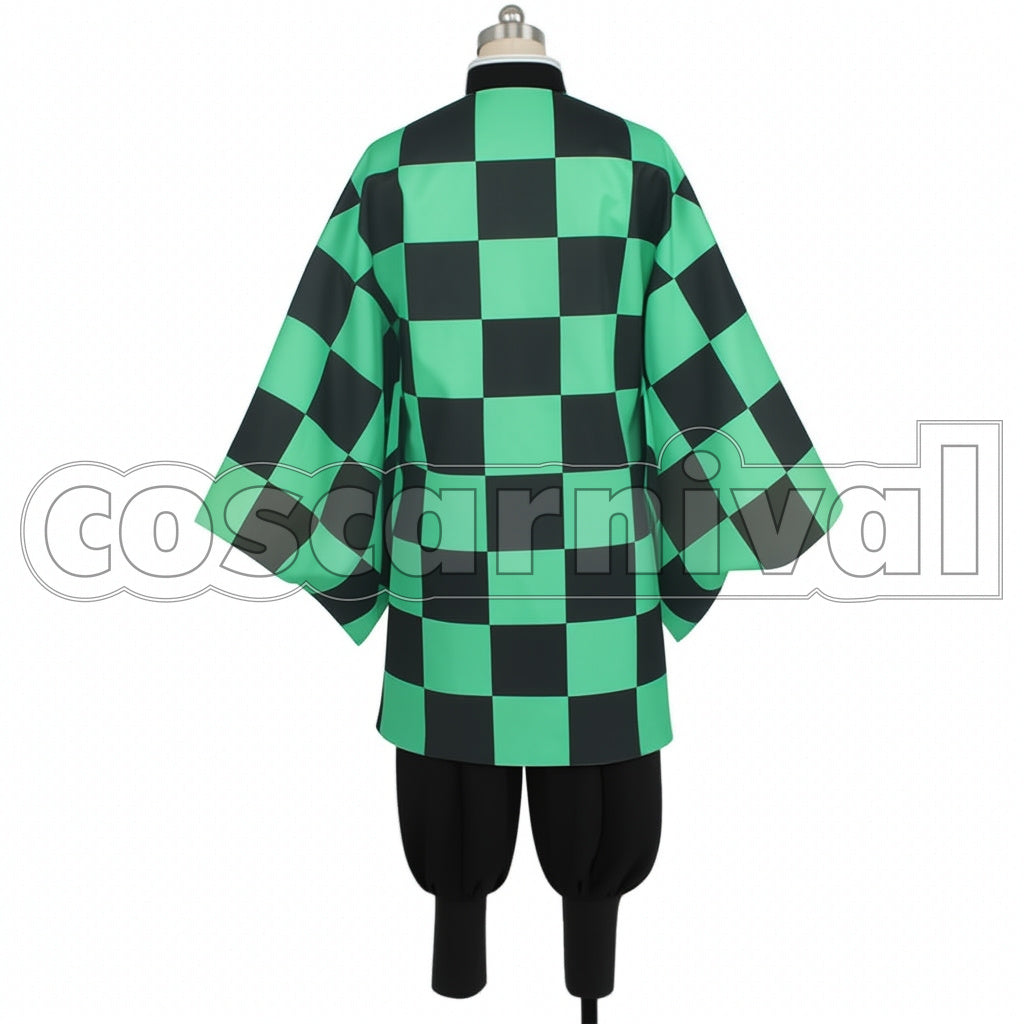 Demon Slayer: Kimetsu no Yaiba Manga Version Tanjiro Kamado Cosplay Costume