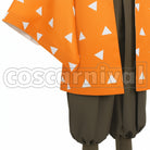 Demon Slayer: Kimetsu no Yaiba Anime Version Zenitsu Agatsuma Cosplay Costume