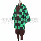 Demon Slayer: Kimetsu no Yaiba Anime Version Tanjiro Kamado Cosplay Costume