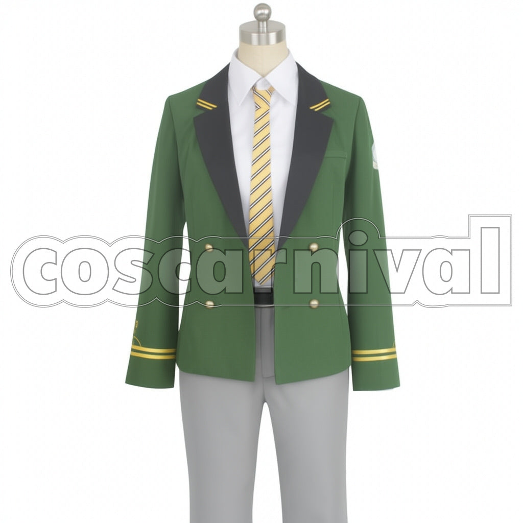 On Air! Ranma Kanmuri Jewelry Hill Academy 1 Year School Uniform Cosplay Costume