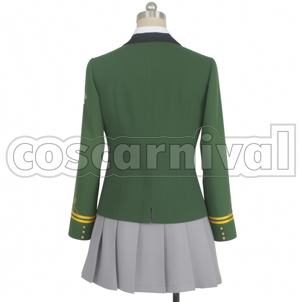 On Air! Tomoe Miwa Jewelry Hill Academy 1 Year School Uniform Cosplay Costume